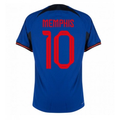 Nizozemska Memphis Depay #10 Gostujuci Dres SP 2022 Kratak Rukav